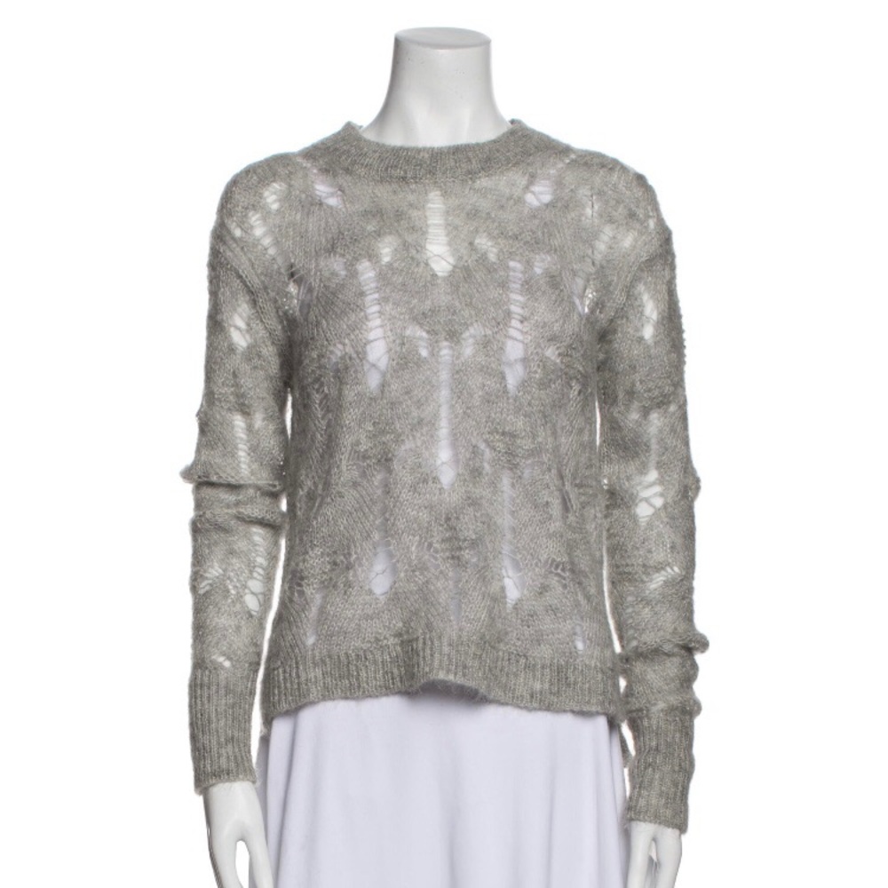 All Saints light gray crew sweater